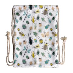 Insect Animal Pattern Drawstring Bag (large) by Ket1n9