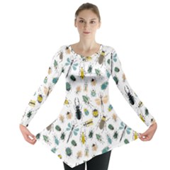 Insect Animal Pattern Long Sleeve Tunic  by Ket1n9