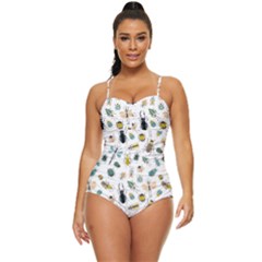 Insect Animal Pattern Retro Full Coverage Swimsuit by Ket1n9