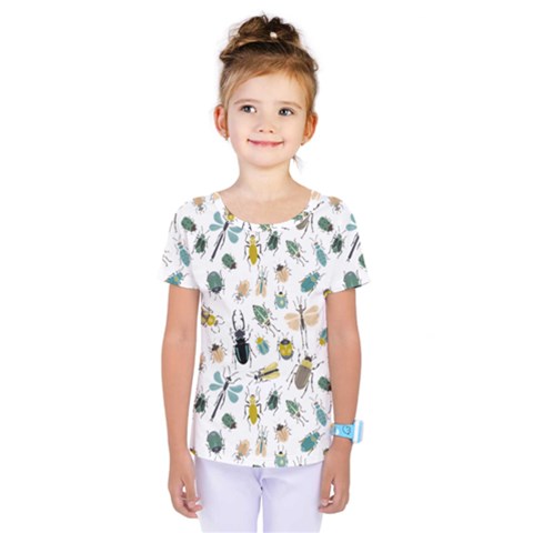 Insect Animal Pattern Kids  One Piece T-shirt by Ket1n9