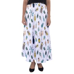 Insect Animal Pattern Flared Maxi Skirt by Ket1n9