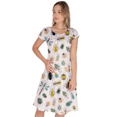 Insect Animal Pattern Classic Short Sleeve Dress by Ket1n9