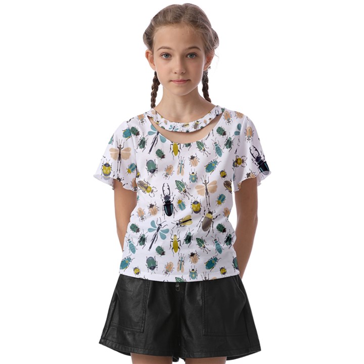 Insect Animal Pattern Kids  Front Cut T-Shirt