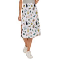 Insect Animal Pattern Midi Panel Skirt by Ket1n9