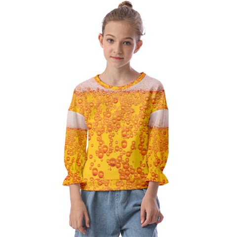 Beer Alcohol Drink Drinks Kids  Cuff Sleeve Top by Ket1n9