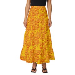 Beer Alcohol Drink Drinks Tiered Ruffle Maxi Skirt by Ket1n9