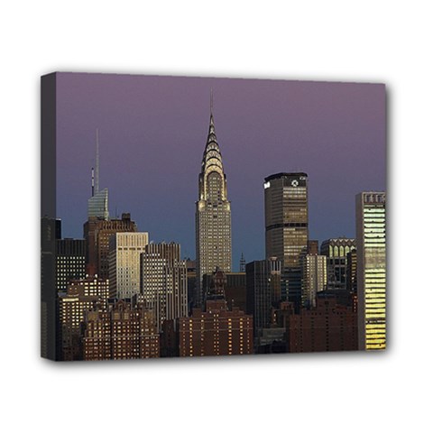 Skyline-city-manhattan-new-york Canvas 10  X 8  (stretched) by Ket1n9