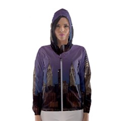 Skyline-city-manhattan-new-york Women s Hooded Windbreaker by Ket1n9