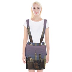 Skyline-city-manhattan-new-york Braces Suspender Skirt by Ket1n9