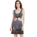 Skyline-city-manhattan-new-york Velour Cutout Dress View1