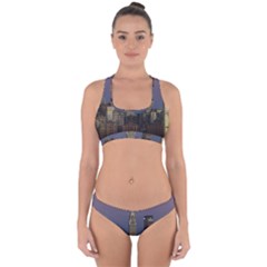 Skyline-city-manhattan-new-york Cross Back Hipster Bikini Set by Ket1n9