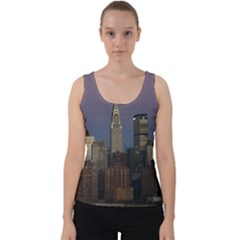 Skyline-city-manhattan-new-york Velvet Tank Top by Ket1n9