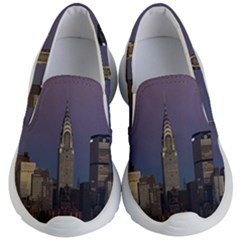 Skyline-city-manhattan-new-york Kids Lightweight Slip Ons by Ket1n9