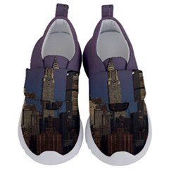 Skyline-city-manhattan-new-york Kids  Velcro No Lace Shoes by Ket1n9