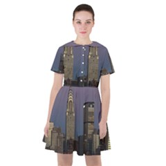 Skyline-city-manhattan-new-york Sailor Dress by Ket1n9