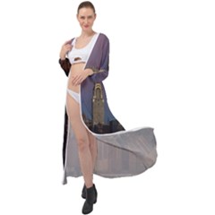 Skyline-city-manhattan-new-york Maxi Chiffon Beach Wrap by Ket1n9