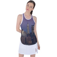 Skyline-city-manhattan-new-york Racer Back Mesh Tank Top by Ket1n9