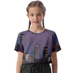 Skyline-city-manhattan-new-york Kids  Basic T-shirt by Ket1n9