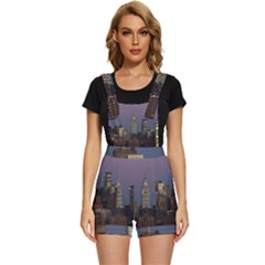 Skyline-city-manhattan-new-york Short Overalls by Ket1n9