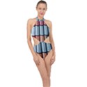 Shingle-roof-shingles-roofing-tile Halter Side Cut Swimsuit View1