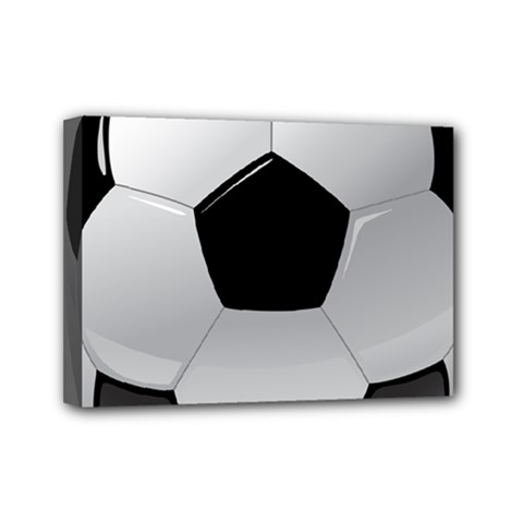 Soccer Ball Mini Canvas 7  X 5  (stretched) by Ket1n9