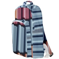 Shingle-roof-shingles-roofing-tile Double Compartment Backpack by Ket1n9