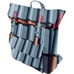 Shingle-roof-shingles-roofing-tile Buckle Up Backpack by Ket1n9