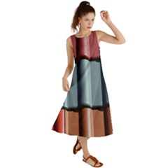 Shingle-roof-shingles-roofing-tile Summer Maxi Dress by Ket1n9