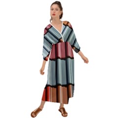 Shingle-roof-shingles-roofing-tile Grecian Style  Maxi Dress by Ket1n9