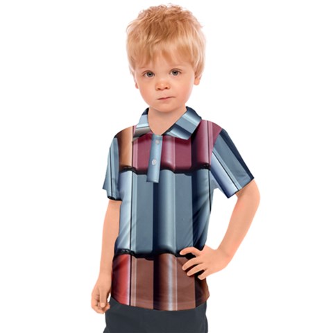 Shingle-roof-shingles-roofing-tile Kids  Polo T-shirt by Ket1n9