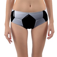 Soccer Ball Reversible Mid-waist Bikini Bottoms by Ket1n9