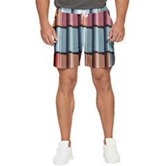 Shingle-roof-shingles-roofing-tile Men s Runner Shorts by Ket1n9