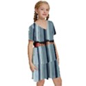 Shingle-roof-shingles-roofing-tile Kids  Short Sleeve Tiered Mini Dress View3