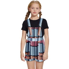 Shingle-roof-shingles-roofing-tile Kids  Short Overalls by Ket1n9