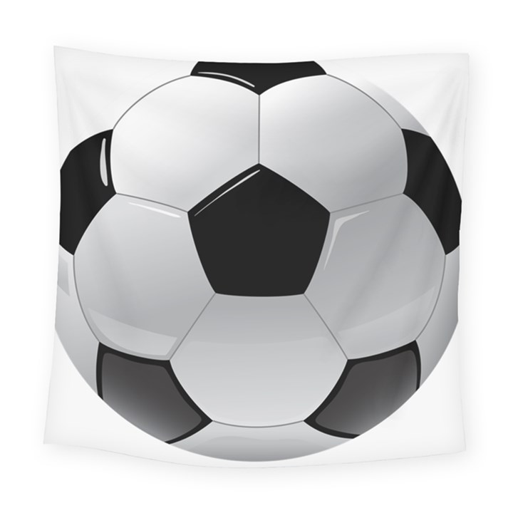 Soccer Ball Square Tapestry (Large)