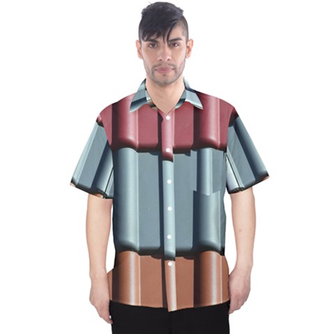 Shingle-roof-shingles-roofing-tile Men s Hawaii Shirt by Ket1n9