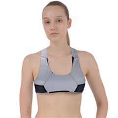 Soccer Ball Criss Cross Racerback Sports Bra by Ket1n9