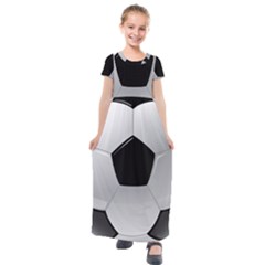 Soccer Ball Kids  Short Sleeve Maxi Dress by Ket1n9