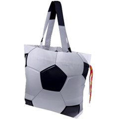 Soccer Ball Drawstring Tote Bag by Ket1n9