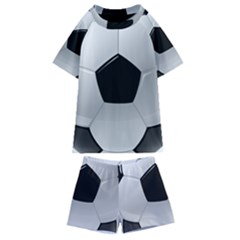 Soccer Ball Kids  Swim T-shirt And Shorts Set by Ket1n9