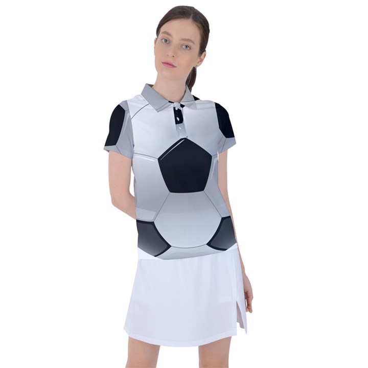 Soccer Ball Women s Polo T-Shirt