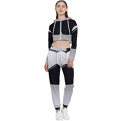 Soccer Ball Cropped Zip Up Lounge Set by Ket1n9