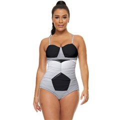 Soccer Ball Retro Full Coverage Swimsuit by Ket1n9