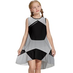 Soccer Ball Kids  Frill Swing Dress by Ket1n9