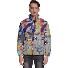 Graffiti-mural-street-art-painting Men s Puffer Bubble Jacket Coat by Ket1n9