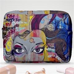 Graffiti-mural-street-art-painting Make Up Pouch (large) by Ket1n9