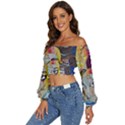 Graffiti-mural-street-art-painting Long Sleeve Crinkled Weave Crop Top View2