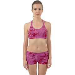 Pink Circuit Pattern Back Web Gym Set by Ket1n9