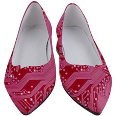 Pink Circuit Pattern Women s Block Heels  by Ket1n9