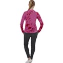 Pink Circuit Pattern Women s Pique Long Sleeve T-Shirt View2